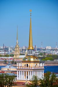 sight and view on city of Saint Peterbug in Russia
